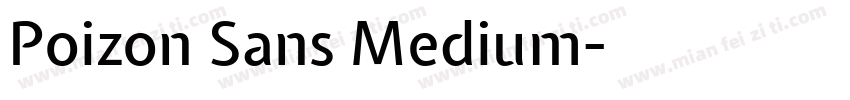 Poizon Sans Medium字体转换